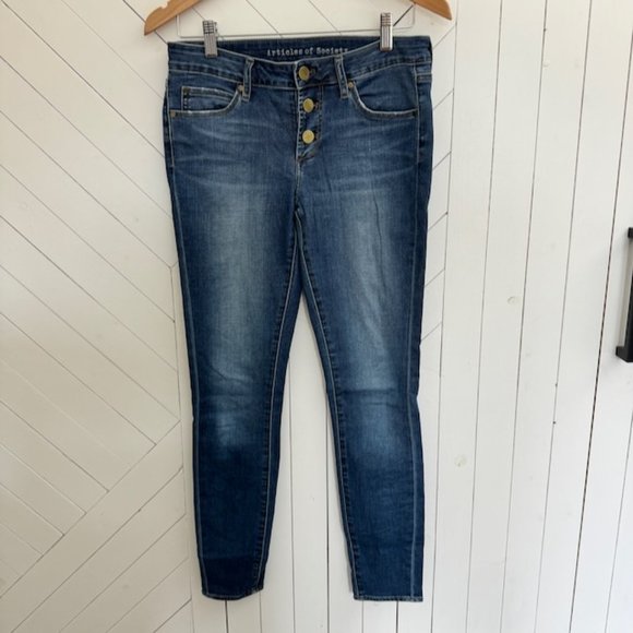 Articles of Society Button Fly Jeans - Super Soft Denim - Picture 1 of 4